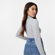 Grey Marl - Jack Wills - Collar Top