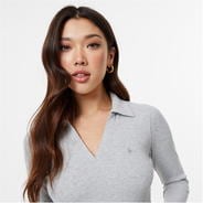 Grey Marl - Jack Wills - Collar Top