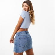 Soft Blue - Jack Wills - Cropped Baby Tee