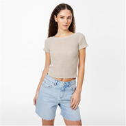 Stone - Jack Wills - Crochet Open Back Tee