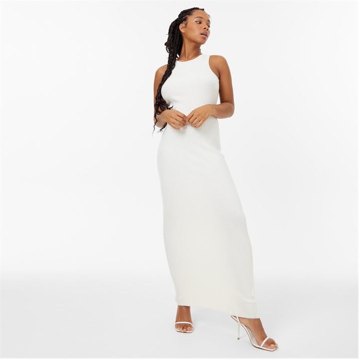 Knitted Maxi Racer Dress