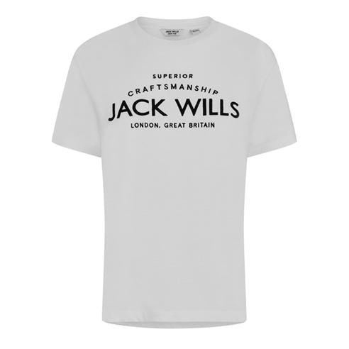 Jack Wills - Forstal Boyfriend Logo T-Shirt