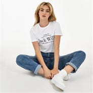 White - Jack Wills - Forstal Boyfriend Logo T-Shirt