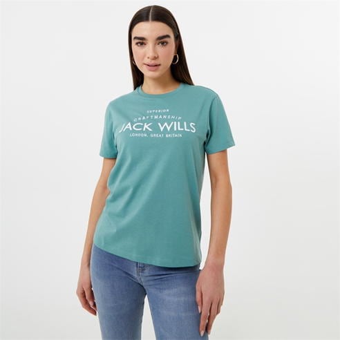 Jack Wills - Forstal Boyfriend Logo T-Shirt