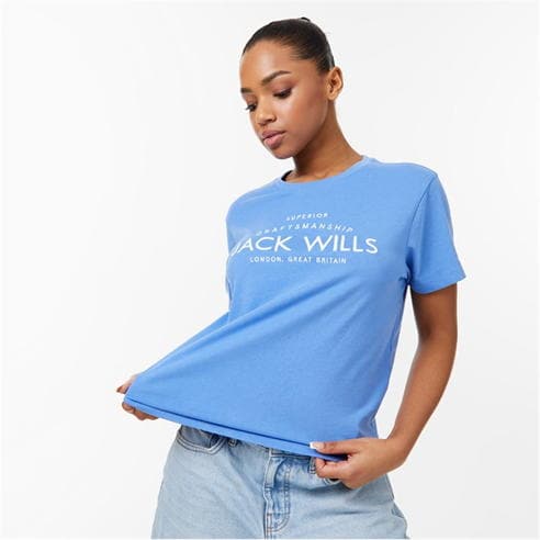 Jack Wills - Forstal Boyfriend Logo T-Shirt