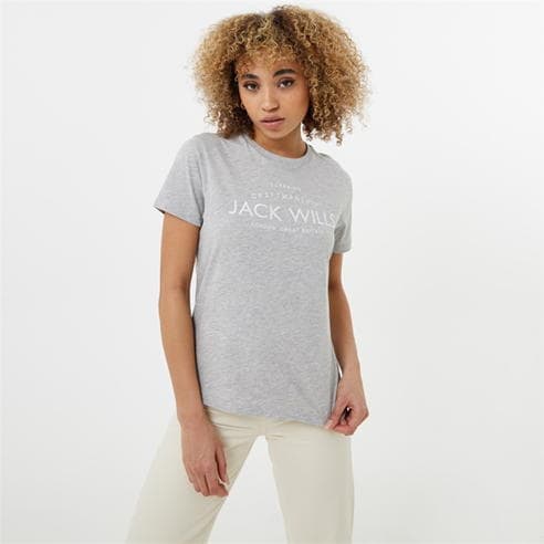 Jack Wills - Forstal Boyfriend Logo T-Shirt