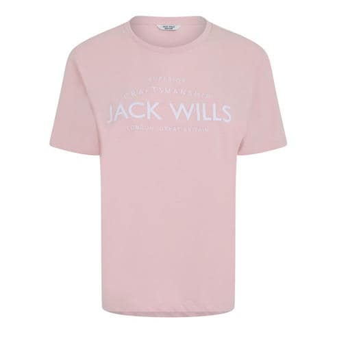 Jack Wills - Forstal Boyfriend Logo T-Shirt