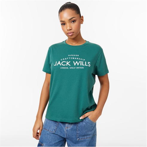 Jack Wills - Forstal Boyfriend Logo T-Shirt