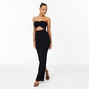 Black - Jack Wills - Knitted Bandeau Dress