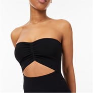 Black - Jack Wills - Knitted Bandeau Dress