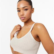 Stone - Jack Wills - Stitchy Knit Bralette