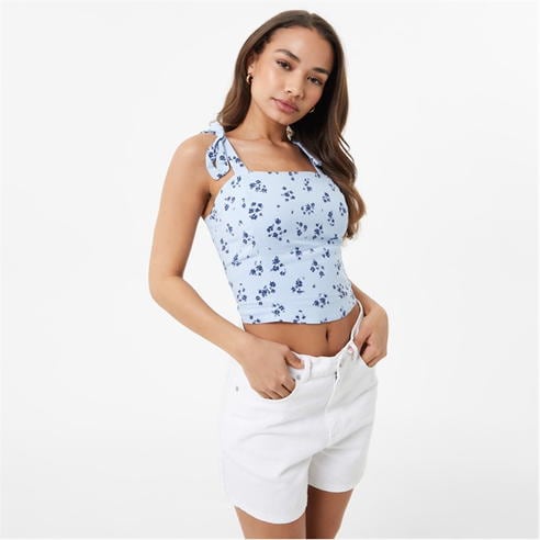 Jack Wills - Tie Shoulder Crop Top