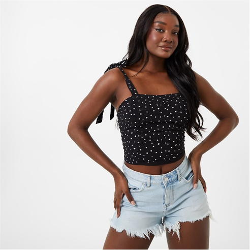 Jack Wills - Tie Shoulder Crop Top