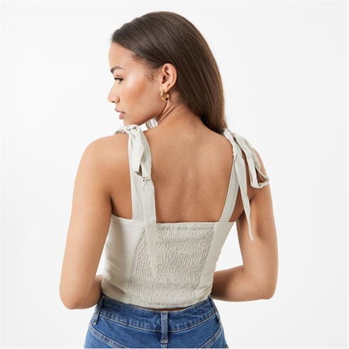 Jack Wills - Tie Shoulder Crop Top