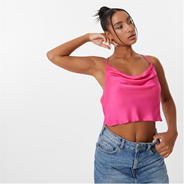 Hot Pink - Jack Wills - Satin Cami Top