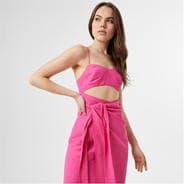 Pink - Jack Wills - Tie Waist Midi Dress