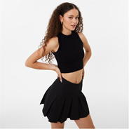 Black - Jack Wills - Fluffy Trim Tank