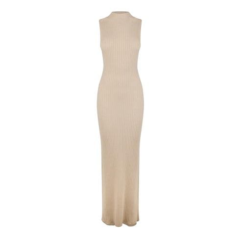 Jack Wills - High Neck Ribbed Maxi Dress