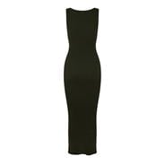 Dark Khaki - Jack Wills - Square Neck Ribbed Maxi Dress