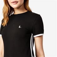 Black - Jack Wills - Goodrington Side Stripe Ringer Mini Dress