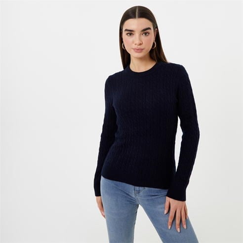 Jack Wills - Tinsbury Merino Wool Blend Cable Knitted Jumper