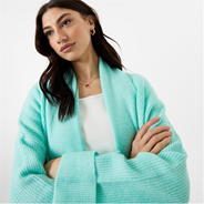 Mint Green - Jack Wills - Lounge Longline Knitted Cardigan