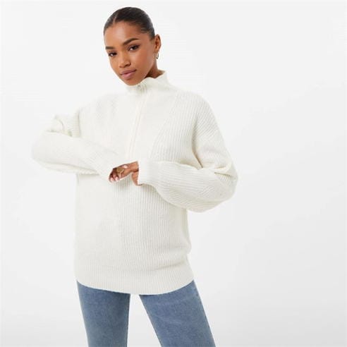 Jack Wills - High Neck Zip Knitted Jumper