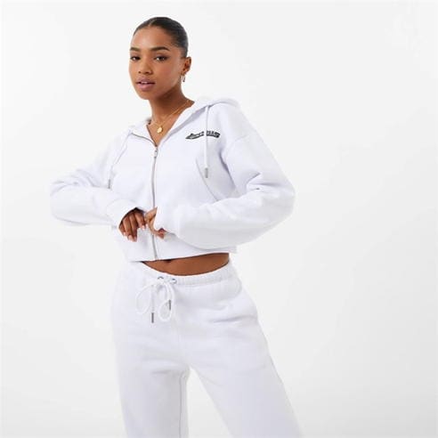 Jack Wills - Cropped Zip Through Hoodie