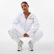 White - Jack Wills - Cropped Zip Through Hoodie