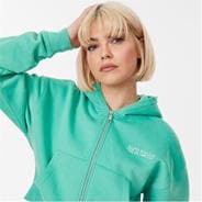 Clover - Jack Wills - Crop Zip-Through Hoodie