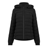 Black - Jack Wills - Luna Hooded Puffer Jacket