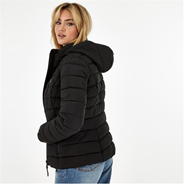 Black - Jack Wills - Luna Hooded Puffer Jacket