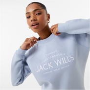 Soft Blue - Jack Wills - Hunston Graphic Crew Neck Sweatshirt