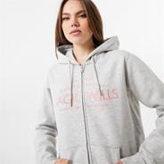 Grey marl - Jack Wills - Hunston Logo Zip Hoodie