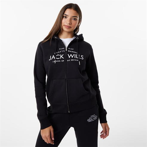 Jack Wills - Hunston Logo Zip Hoodie