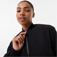 Black - Jack Wills - Cropped Bomber Jacket