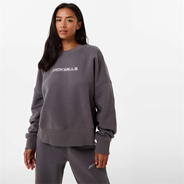 Dark Grey - Jack Wills - Boxy Crew Graphic Sweater