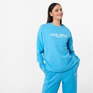 Blue - Jack Wills - Blurred Logo Crew