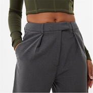 Charcoal - Jack Wills - Wide Leg Tailored Trousers