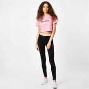 Black/White - Jack Wills - Logo Waistband Leggings