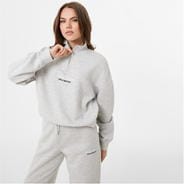 Grey Marl - Jack Wills - Honeylane Half Zip Sweatshirt