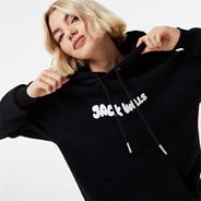 Black - Jack Wills - Graphic Hoodie