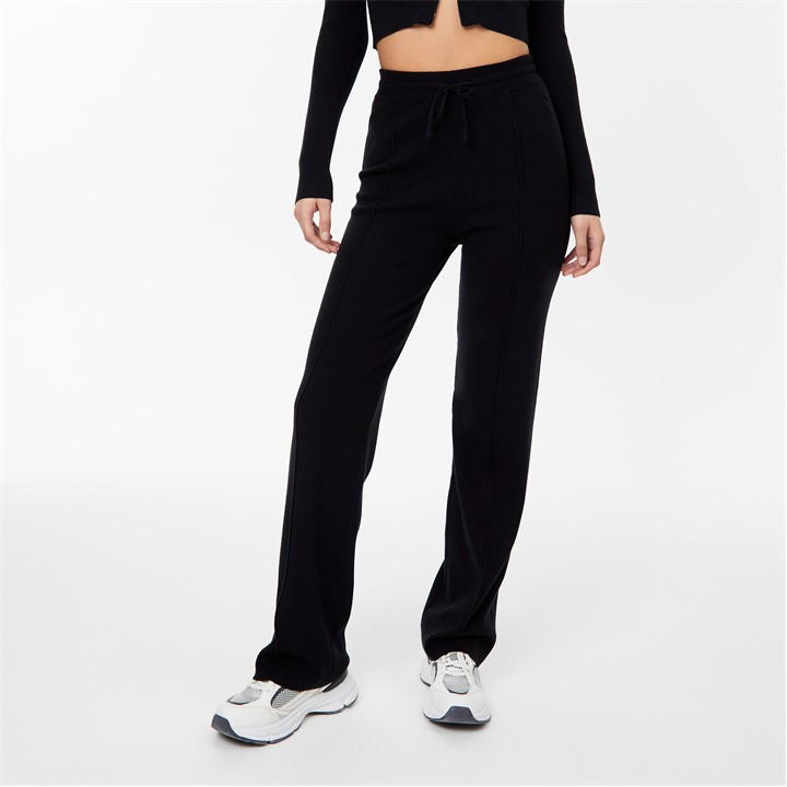 Knitted Pin-Tuck Trousers