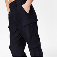 Black - Jack Wills - Wide Leg Cargo Pants