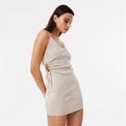 Stone - Jack Wills - Cut Out Knit Mini Dress