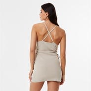 Stone - Jack Wills - Cut Out Knit Mini Dress