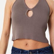 Brown - Jack Wills - Cut Out Knit Top