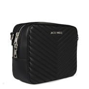 Black - Jack Wills - Quilted Camera Bag