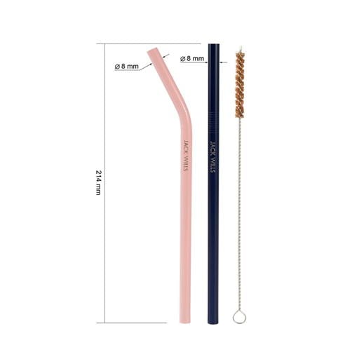 Jack Wills - Wills Eco-Friendly Reusable Stainless Steel Straws