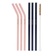 Pink/Navy - Jack Wills - Wills Eco-Friendly Reusable Stainless Steel Straws